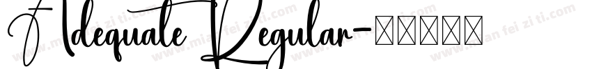 Adequate Regular字体转换